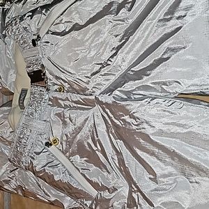 fendi silver snow ski pants size 40